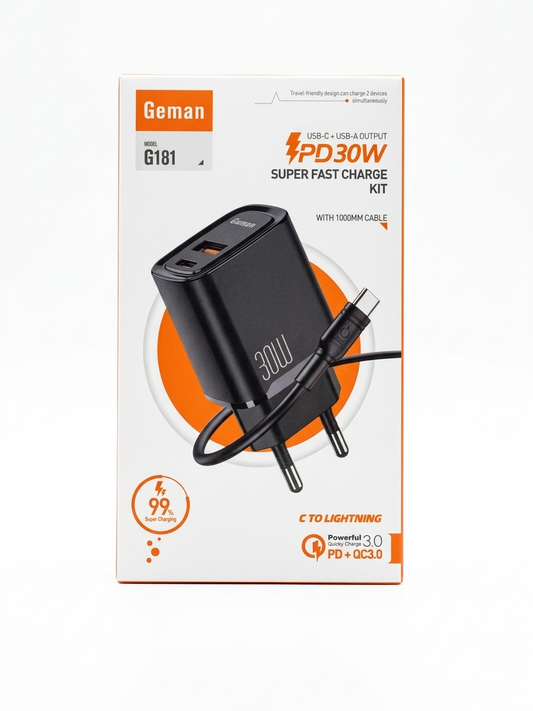 Geman Fast Charger 30W Dual USB Ports G-181