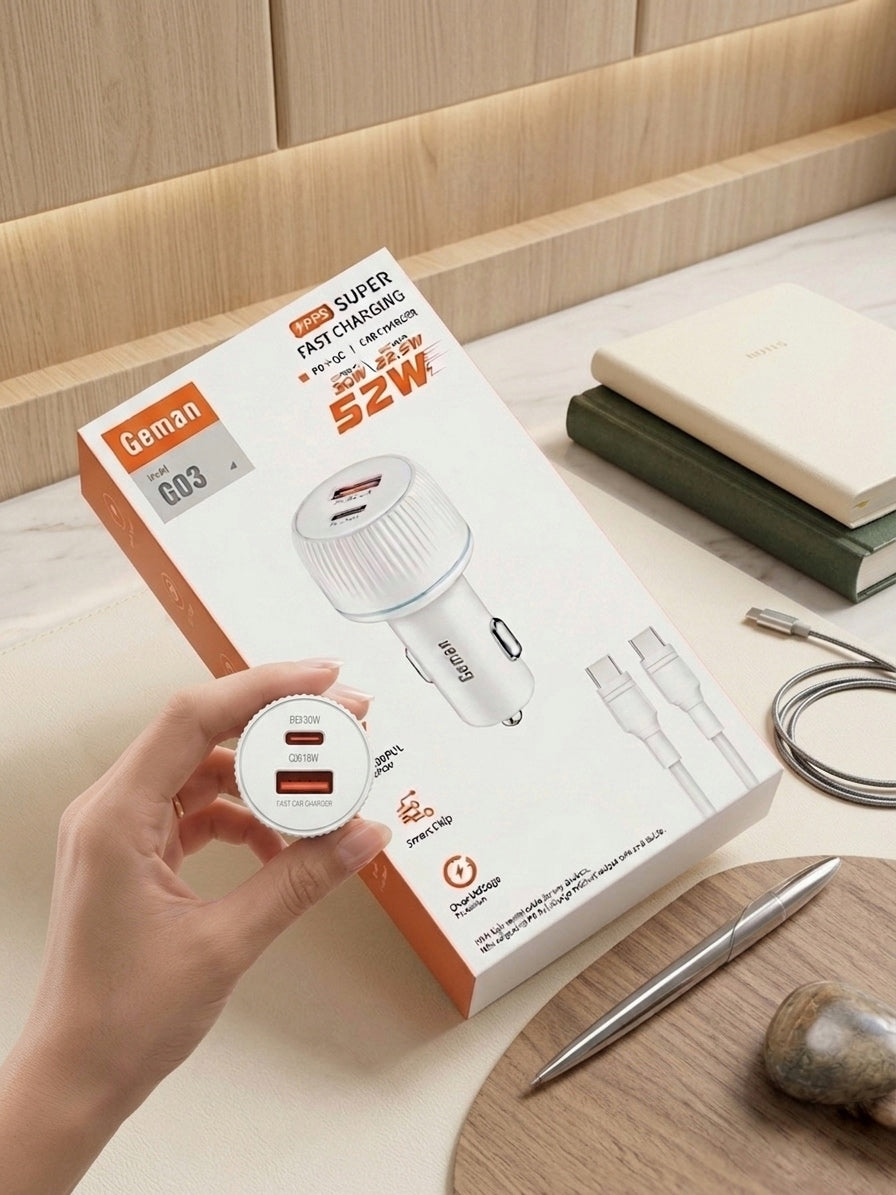 Geman Fast Car Charger dual USB