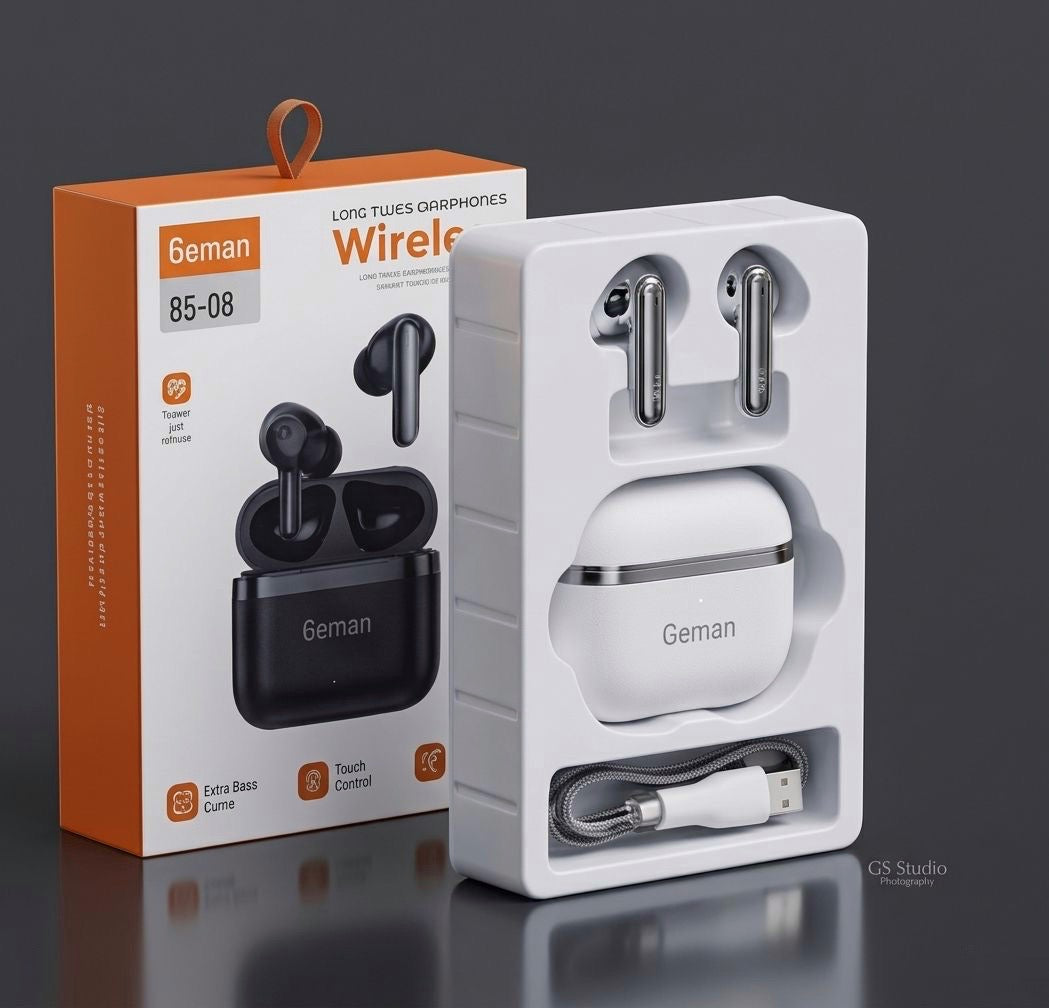 Geman Wireless Earbuds 8 – Sleek Design