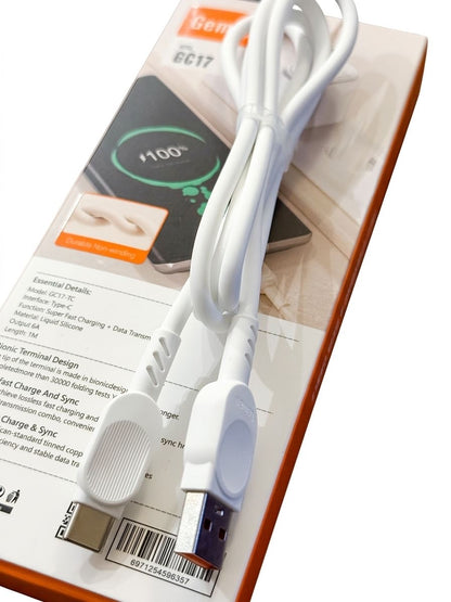 Geman 5A Super Fast Charging Elite USB Type-C Data Cable