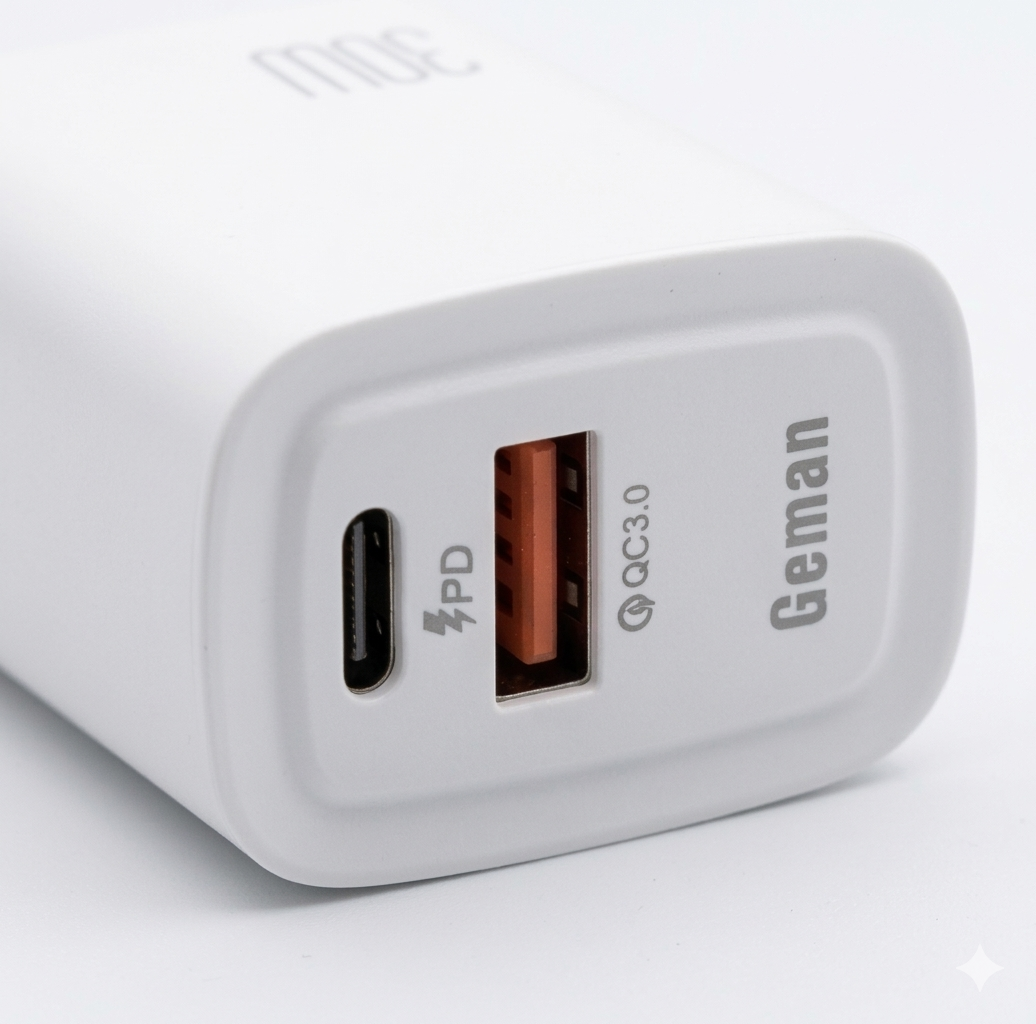 Geman Fast Charger 30W  Dual USB Ports G-181
