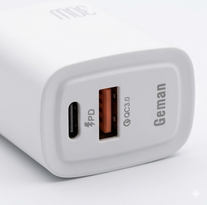 Geman Fast Charger 30W  Dual USB Ports G-181