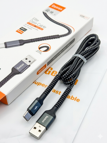 Geman 6A Super Fast Charging Elite USB Type-C Data Cable