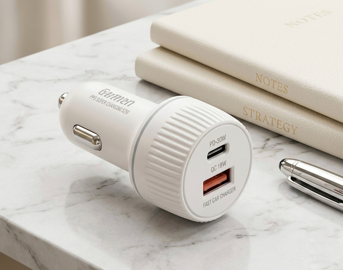 Geman Fast Car Charger dual USB